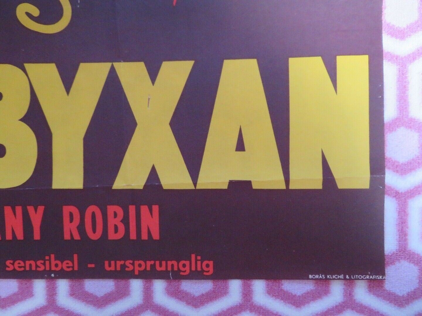 SPETSBYXAN/ Two Pennies Worth of Violets SWEDISH (39"x 27") POSTER DANY ROBIN Movie posters