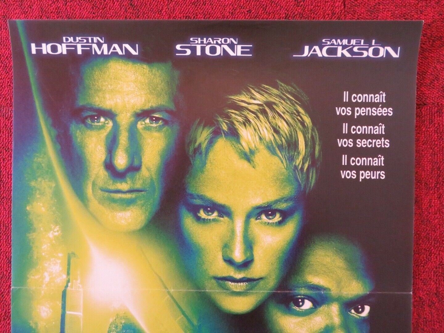 SPHERE FRENCH (15"x 21") POSTER DUSTIN HOFFMAN SHARON STONE 1998 Movie posters