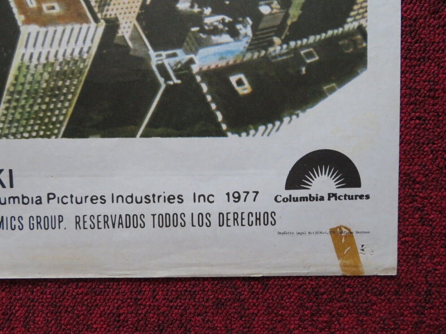 SPIDER - MAN SPANISH ROLLED POSTER NICOLAS HAMMOND ROBERT F. SIMON 1977 Movie posters