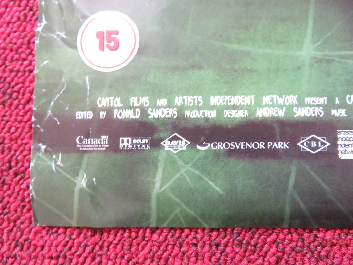 SPIDER VHS VIDEO POSTER DAVID CRONENBERG RALPH FIENNES 2002 Rendezvous Cinema Movie posters