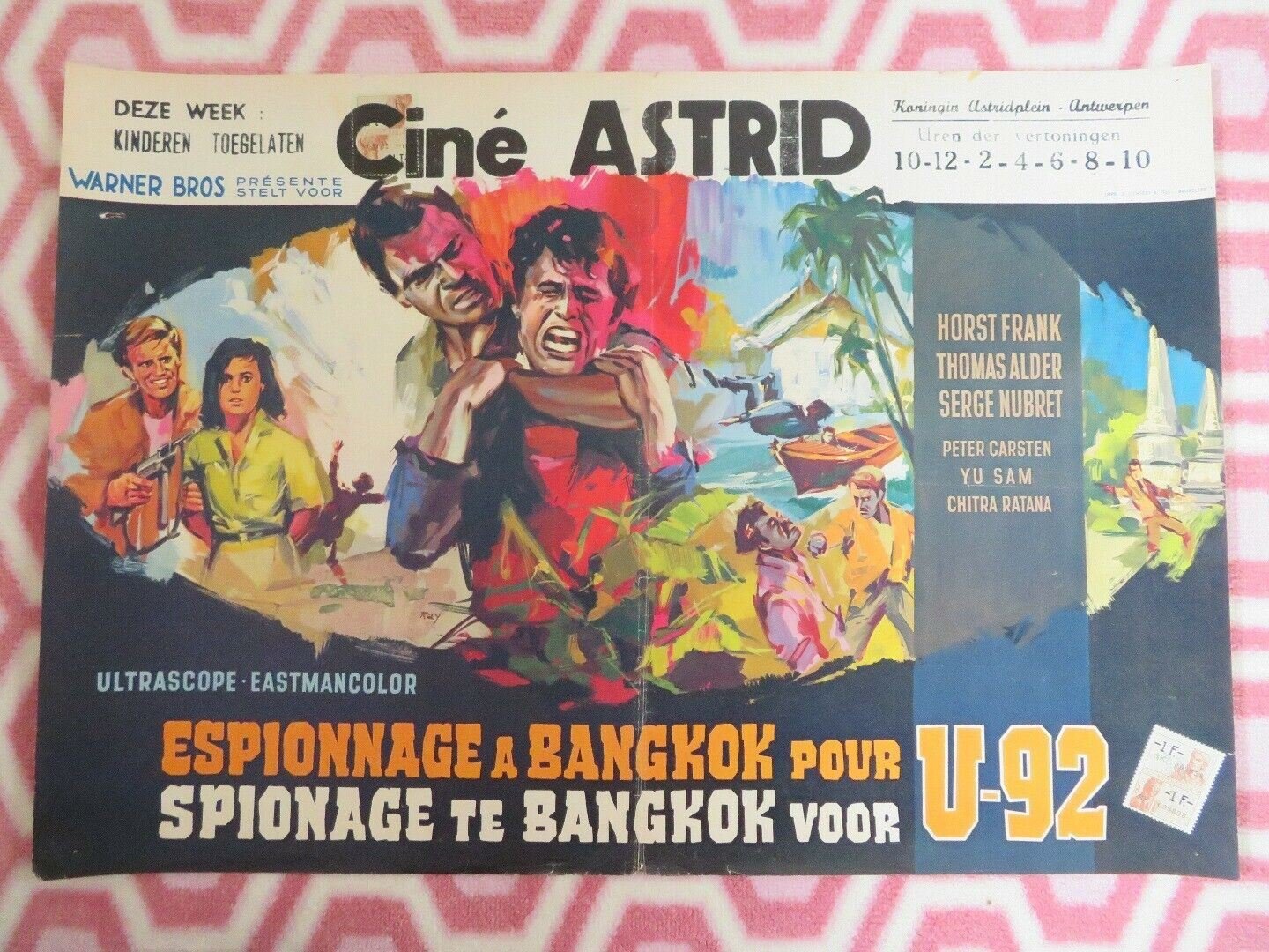 SPIONAGE TE BANGKOK VOOR U - 92/ Thirteen Days to Die BELGIUM (14"x 20") POSTER Movie posters