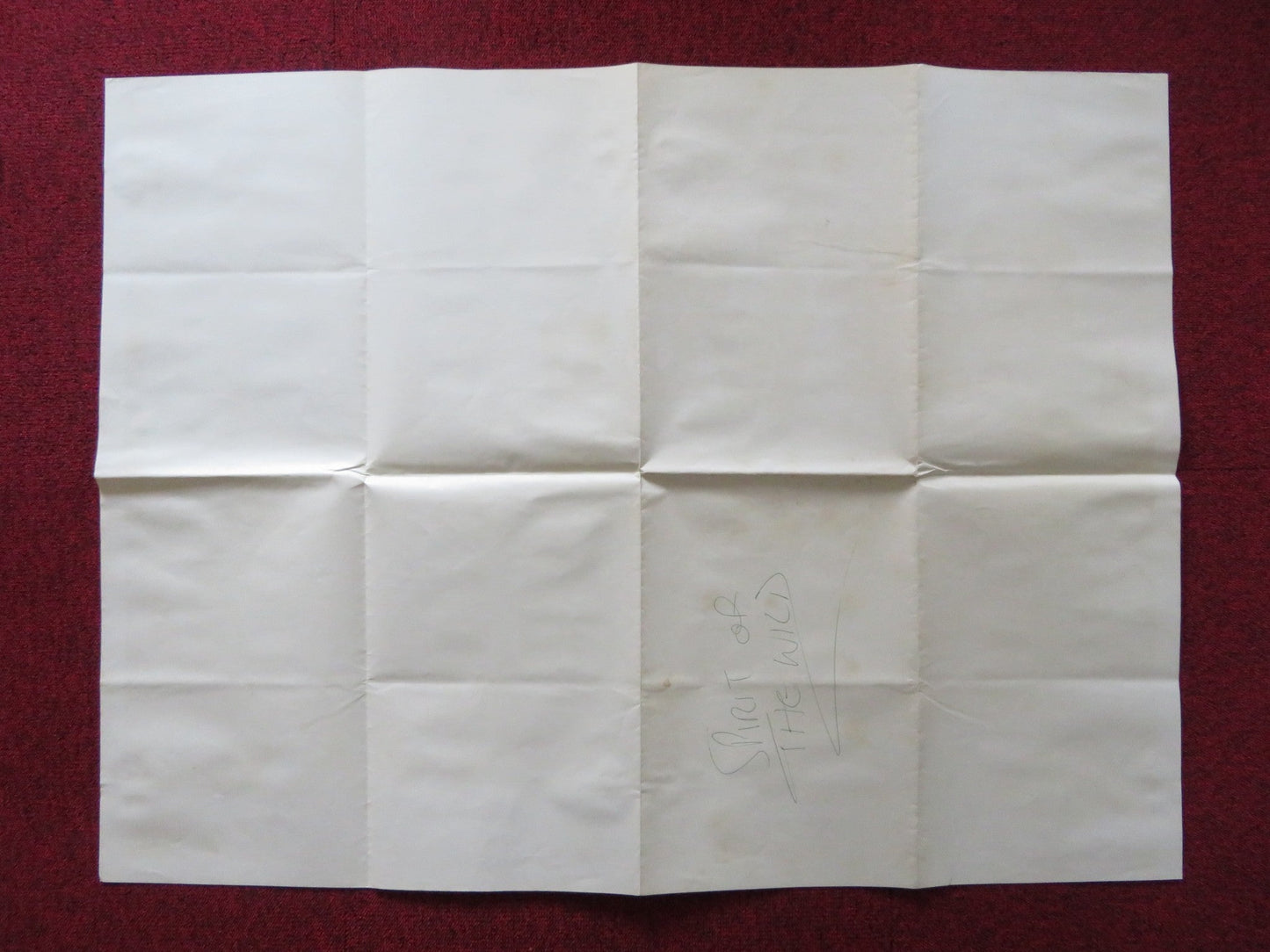 SPIRIT OF THE WILD UK QUAD POSTER FOLDED DAN HAGGERTY KEN CURTIS 1981 Rendezvous Cinema Movie posters