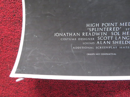 SPLINTERED POSTER STEPHEN WALTERS HOLLY WESTON 2010 Rendezvous Cinema Movie posters