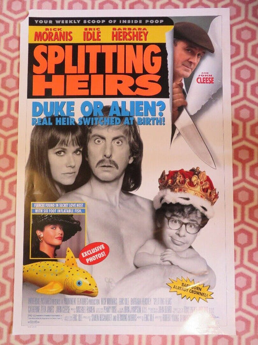 SPLITTING HEIRS US ONE SHEET ROLLED POSTER RICK MORANIS ERIC IDLE 1993 Movie posters