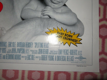 SPLITTING HEIRS US ONE SHEET ROLLED POSTER RICK MORANIS ERIC IDLE 1993 Movie posters