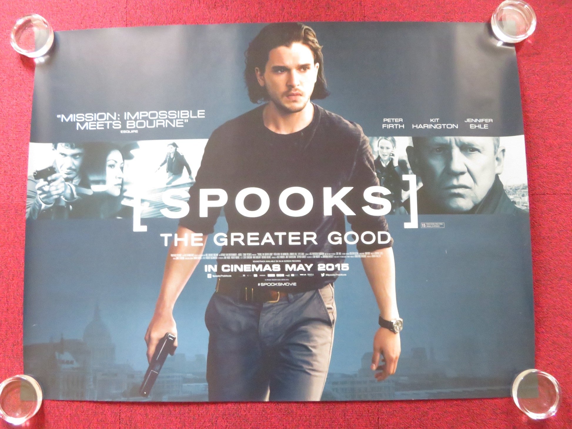 SPOOKS UK QUAD (30"x 40") ROLLED POSTER KIT HARRINGTON JENNIFER EHLE 2015 Rendezvous Cinema Movie posters