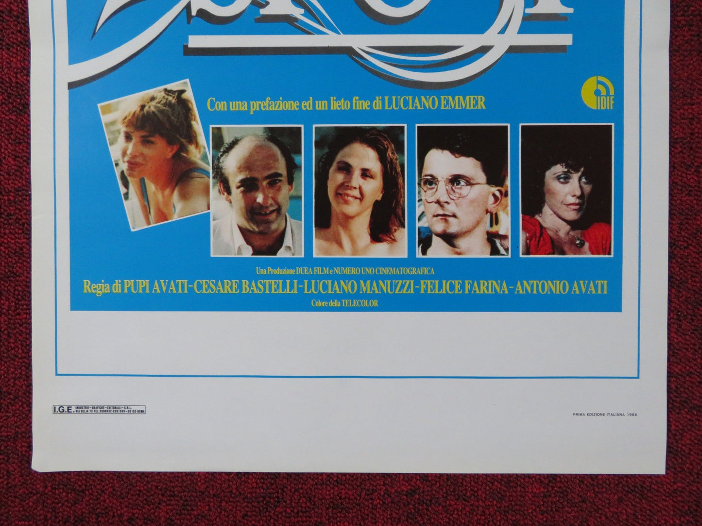 SPOSI ITALIAN LOCANDINA POSTER JERRY CALA DELIA BOCCARDO 1988 Rendezvous Cinema Movie posters