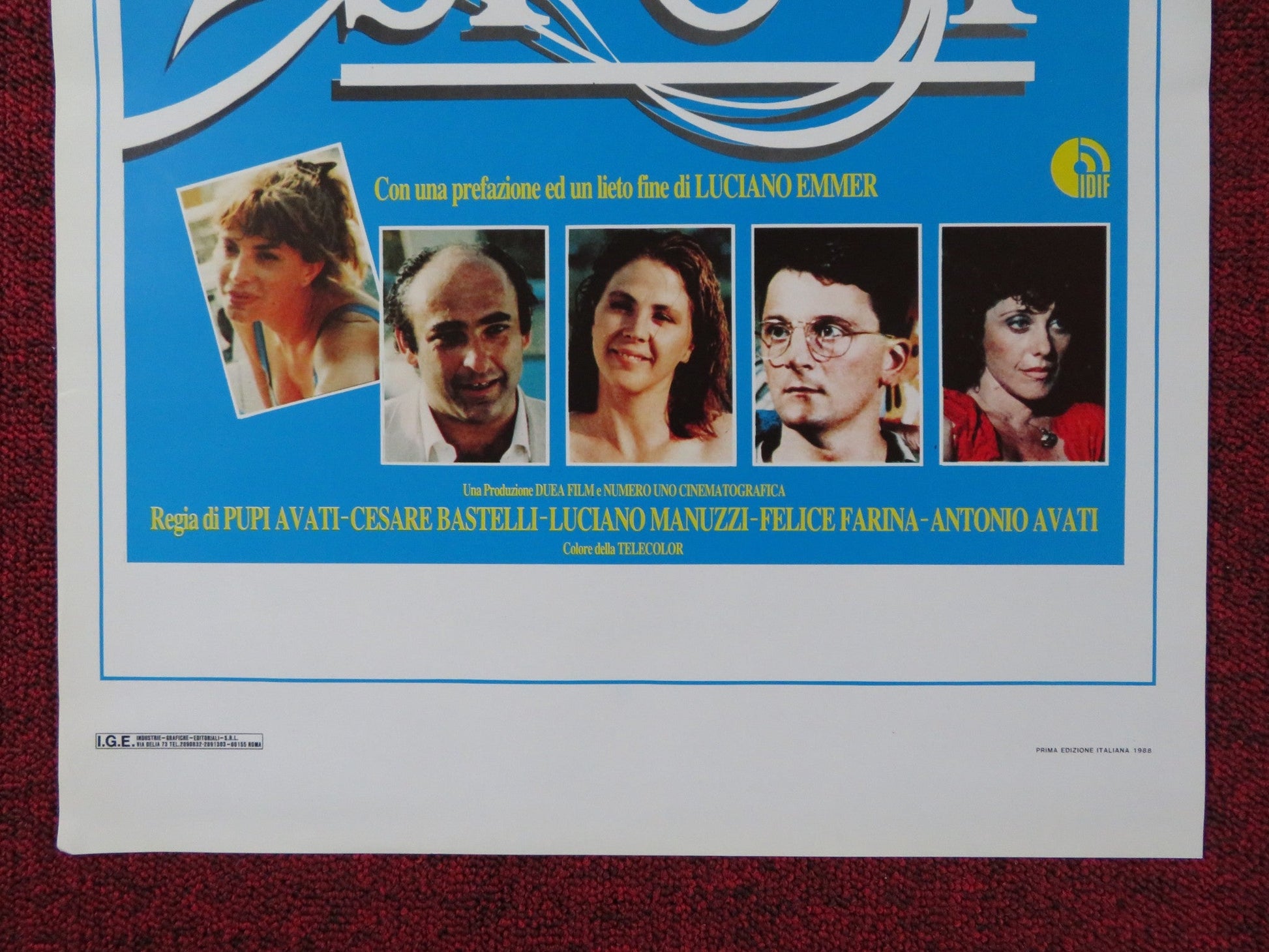 SPOSI ITALIAN LOCANDINA POSTER JERRY CALA DELIA BOCCARDO 1988 Rendezvous Cinema Movie posters