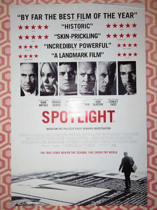 SPOTLIGHT UK ONE SHEET (27"x 41") ROLLED POSTER MARK RUFFALO MICHAEL KEATON 2015 Movie posters