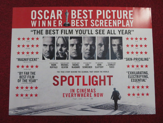 SPOTLIGHT UK QUAD (30"x 40") ROLLED POSTER MARK RUFFALO MICHAEL KEATON 2015 Rendezvous Cinema Movie posters