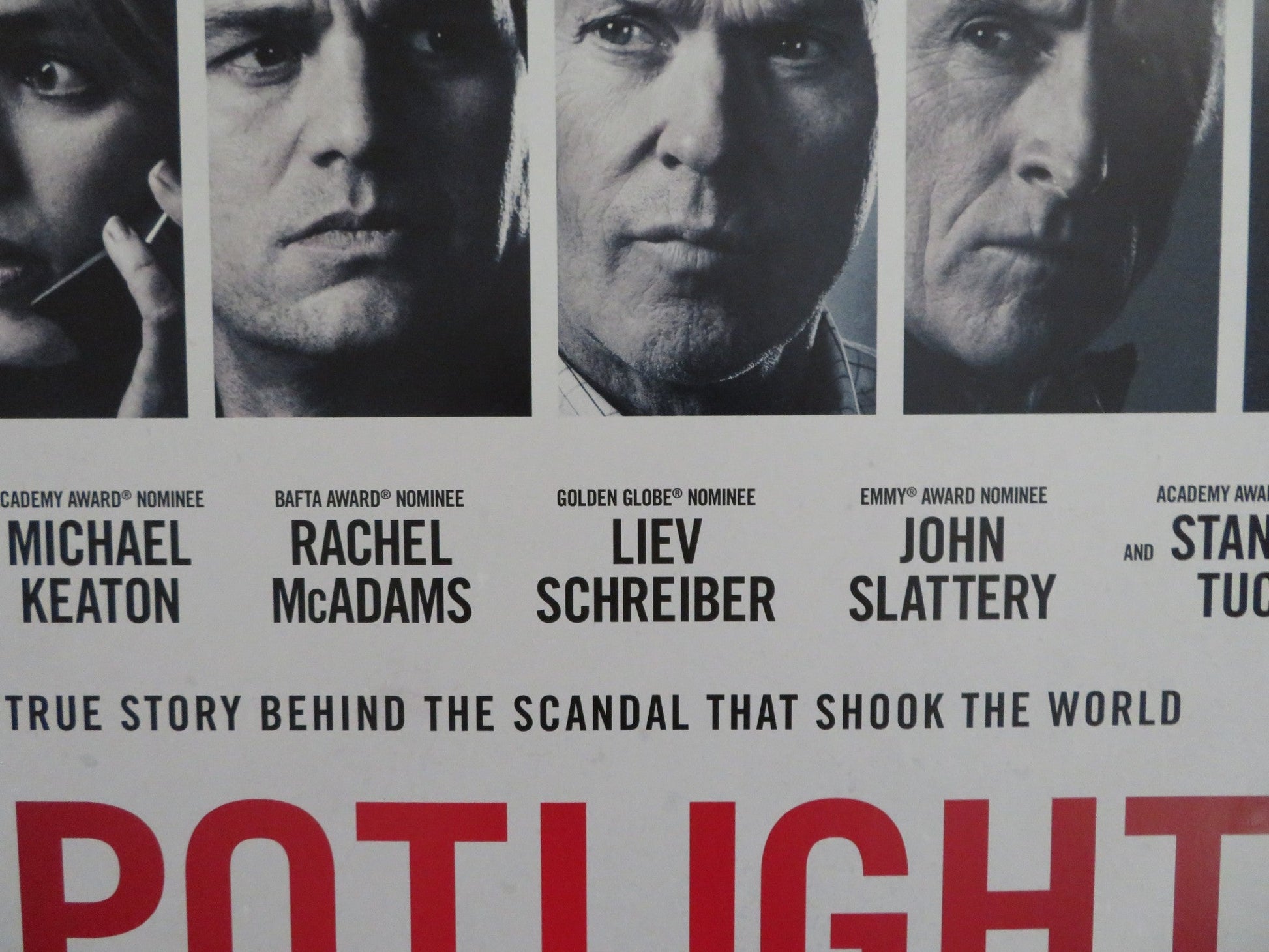 SPOTLIGHT UK QUAD (30"x 40") ROLLED POSTER MARK RUFFALO MICHAEL KEATON 2015 Rendezvous Cinema Movie posters