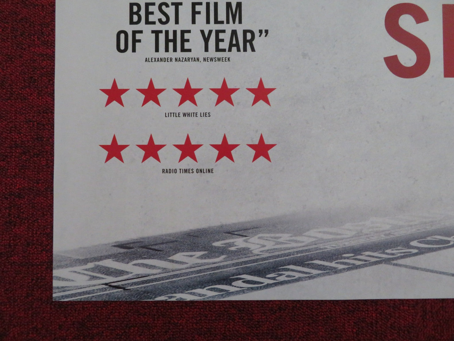 SPOTLIGHT UK QUAD (30"x 40") ROLLED POSTER MARK RUFFALO MICHAEL KEATON 2015 Rendezvous Cinema Movie posters
