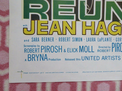 SPRING REUNION FOLDED US ONE SHEET POSTER JEAN HAGEN SRA BERNER 1957 Movie posters
