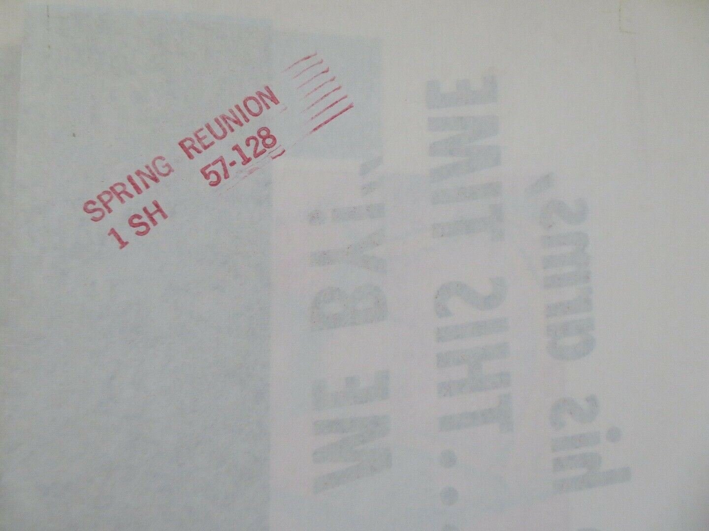 SPRING REUNION FOLDED US ONE SHEET POSTER JEAN HAGEN SRA BERNER 1957 Movie posters