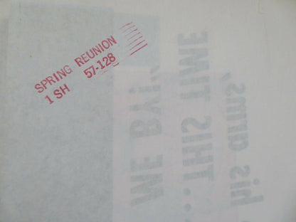 SPRING REUNION FOLDED US ONE SHEET POSTER JEAN HAGEN SRA BERNER 1957 Movie posters