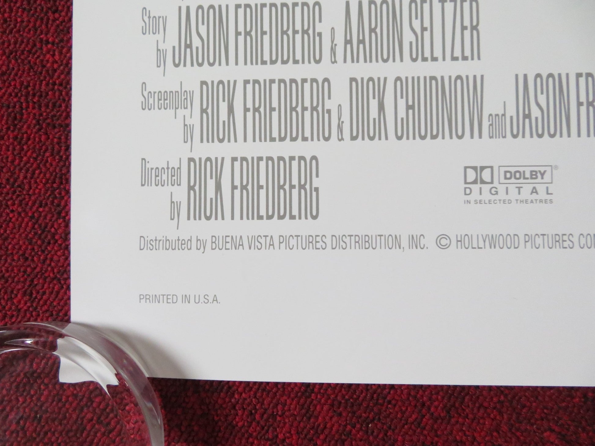 SPY HARD INTERNATIONAL ONE SHEET ROLLED POSTER LESLIE NIELSEN C. DURNING 1996 Rendezvous Cinema Movie posters