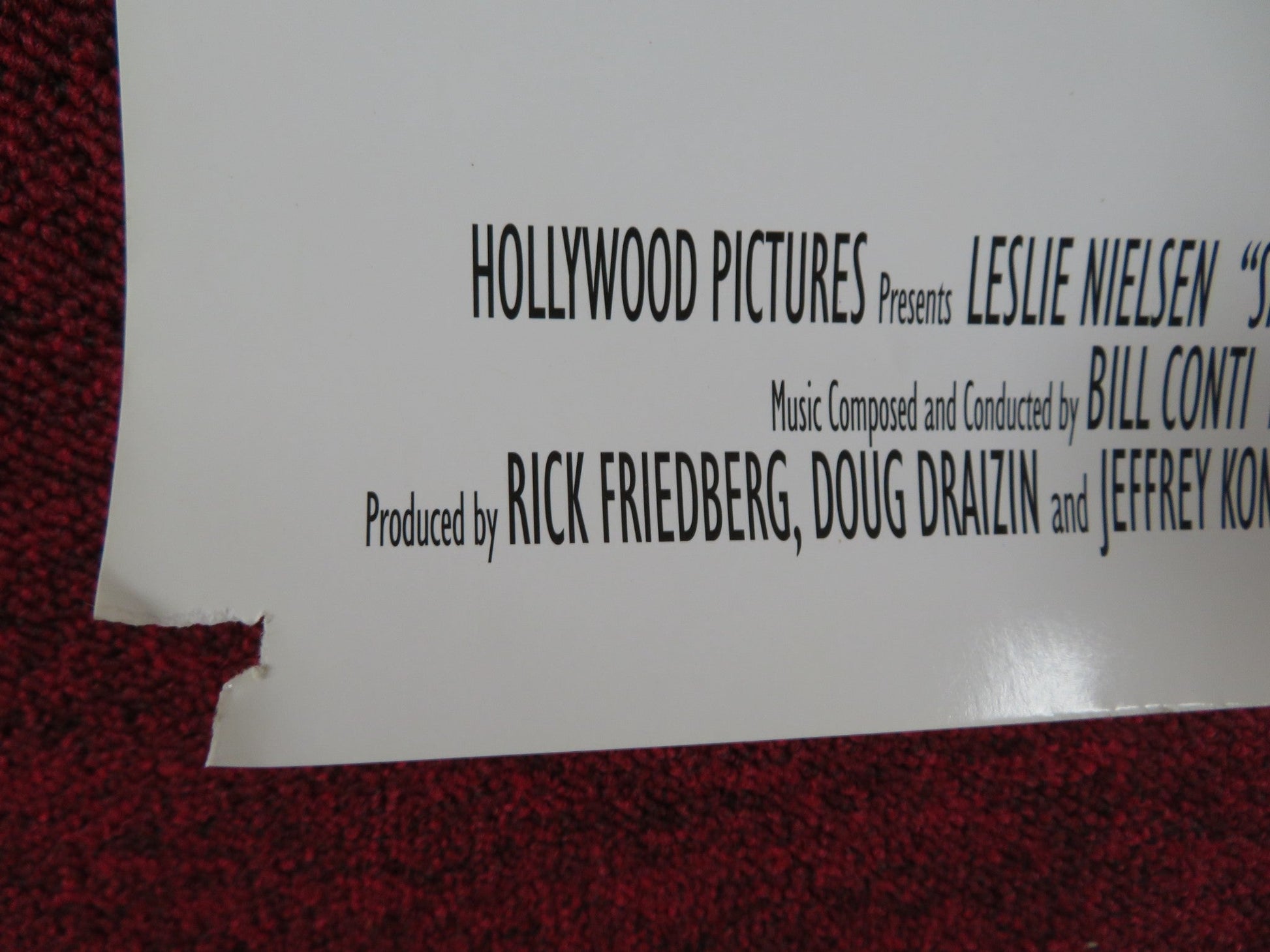 SPY HARD VHS VIDEO POSTER LESLIE NIELSEN NICOLLETTE SHERIDAN 1996 Rendezvous Cinema Movie posters