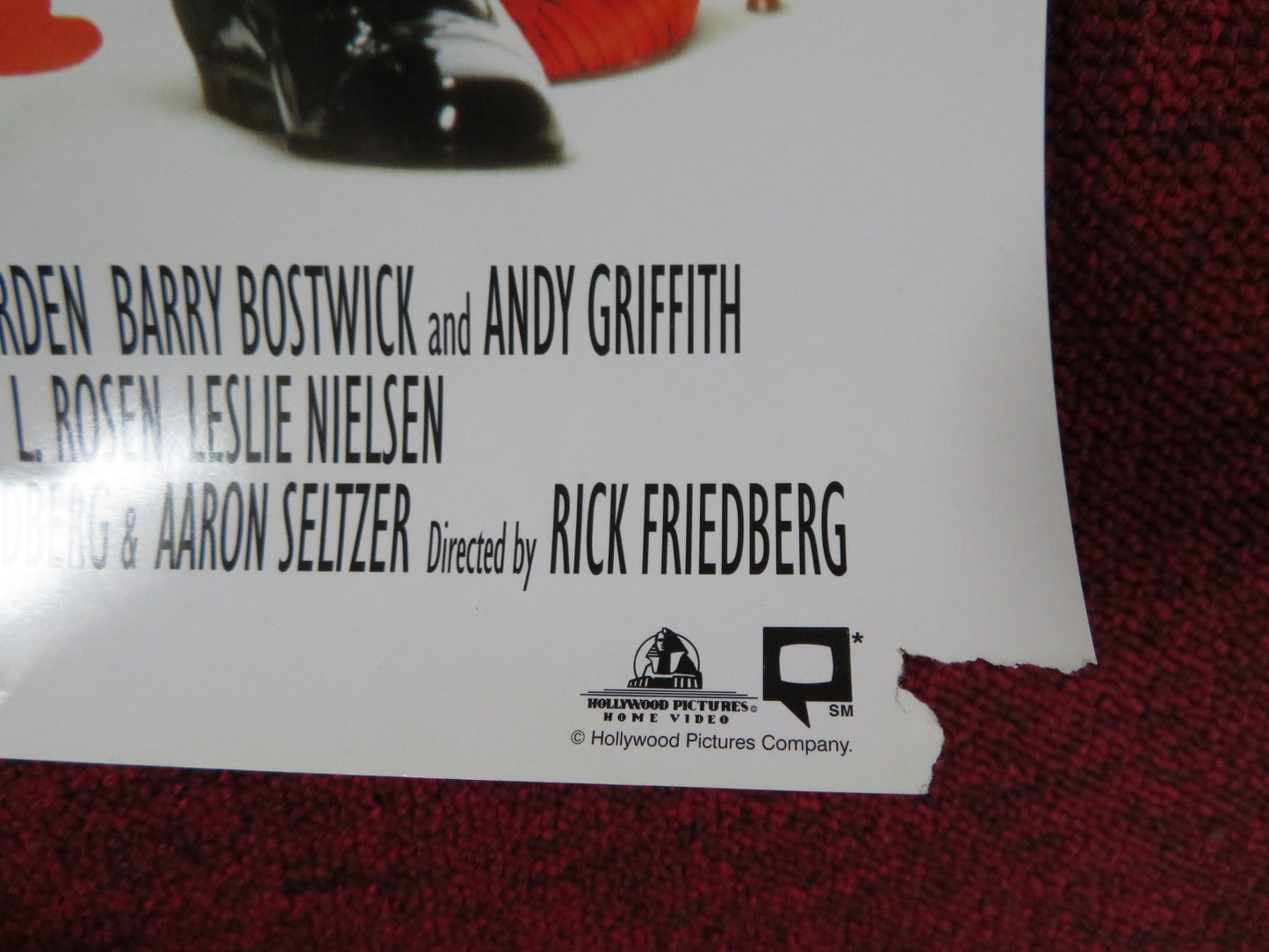 SPY HARD VHS VIDEO POSTER LESLIE NIELSEN NICOLLETTE SHERIDAN 1996 Rendezvous Cinema Movie posters