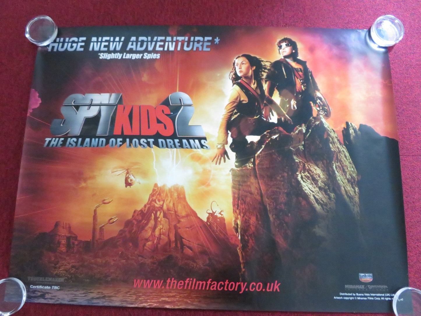 SPY KIDS 2: ISLAND OF LOST DREAMS UK QUAD (30"x 40") ROLLED POSTER BANDERAS 2002 Rendezvous Cinema Movie posters