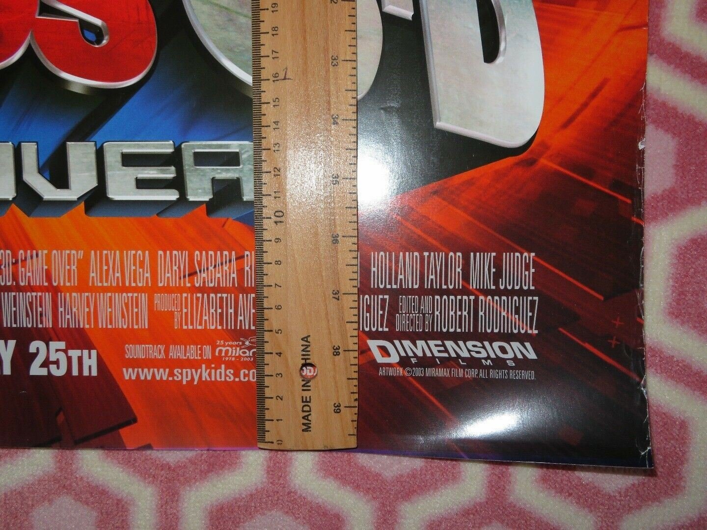 SPY KIDS 3D GAME OVER US ONE SHEET ROLLED POSTER ANTONIO BANDERAS 2003 - Rendezvous Cinema