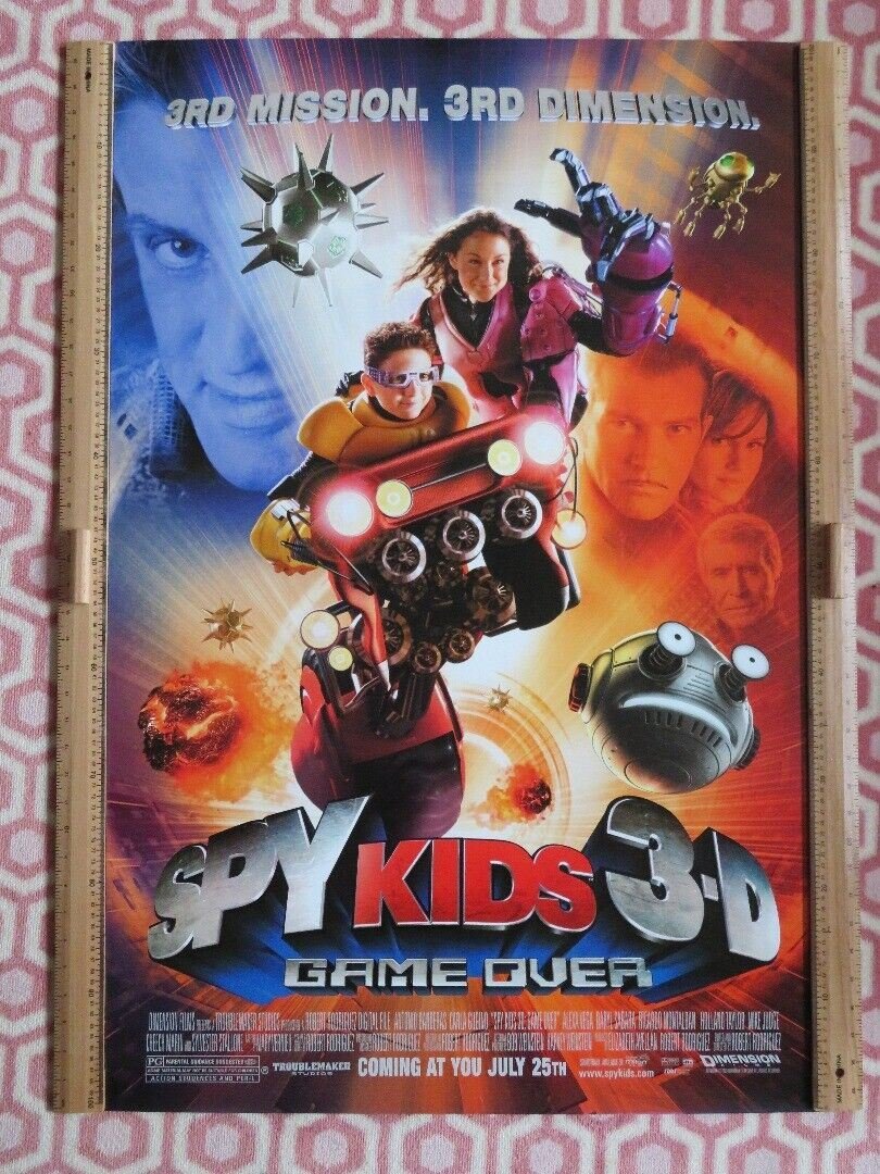 SPY KIDS 3D GAME OVER US ONE SHEET ROLLED POSTER ANTONIO BANDERAS 2003 - Rendezvous Cinema