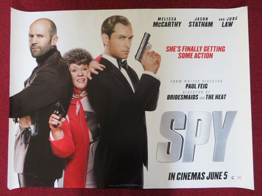 SPY UK QUAD (30"x 40") ROLLED POSTER JUDE LAW MELISSA MCCARTHY 2015 Rendezvous Cinema Movie posters