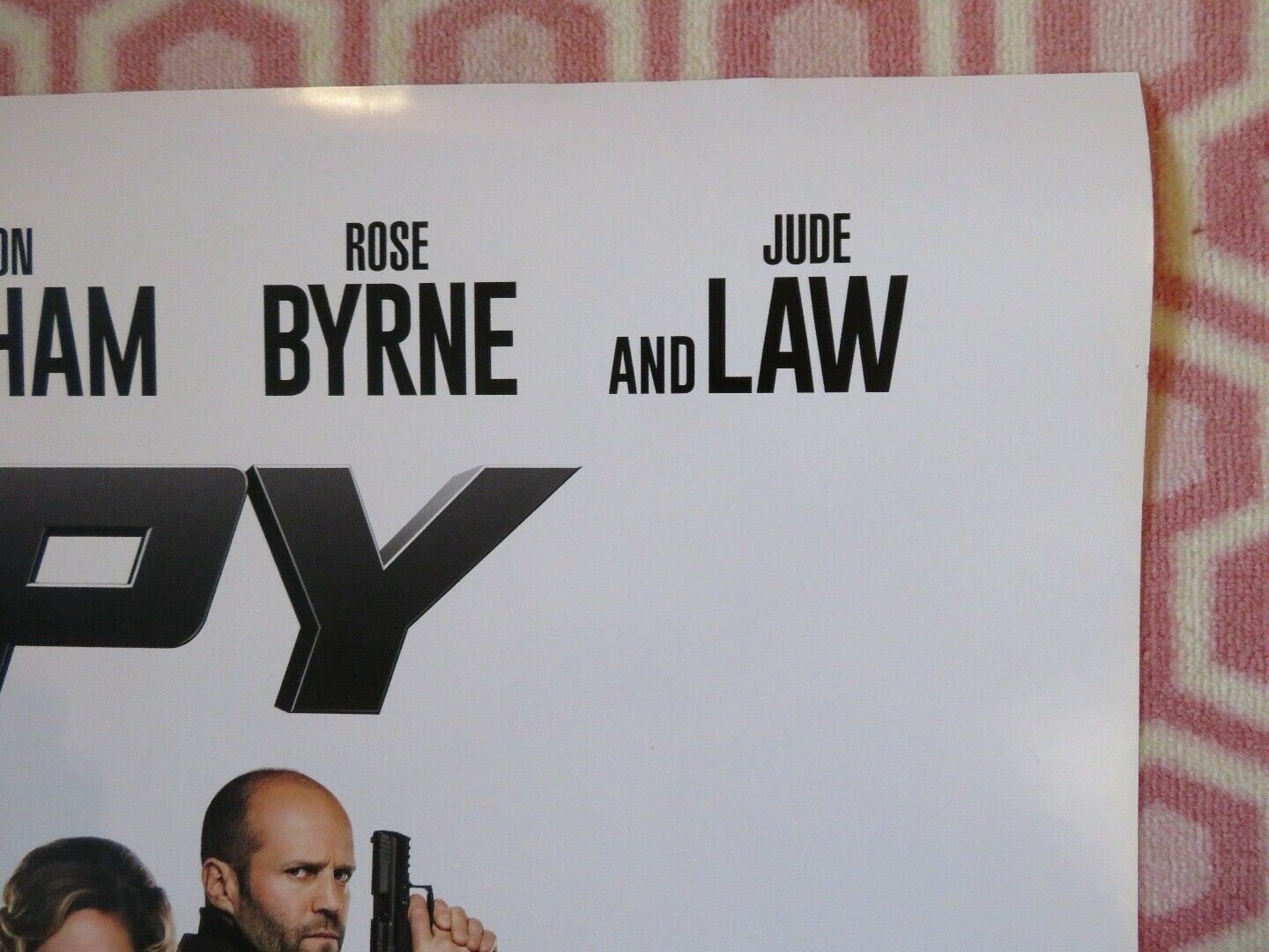 SPY VERSION B US ONE SHEET ROLLED POSTER MELISSA MCCARTHY JASON STATHAM 2015 Movie posters