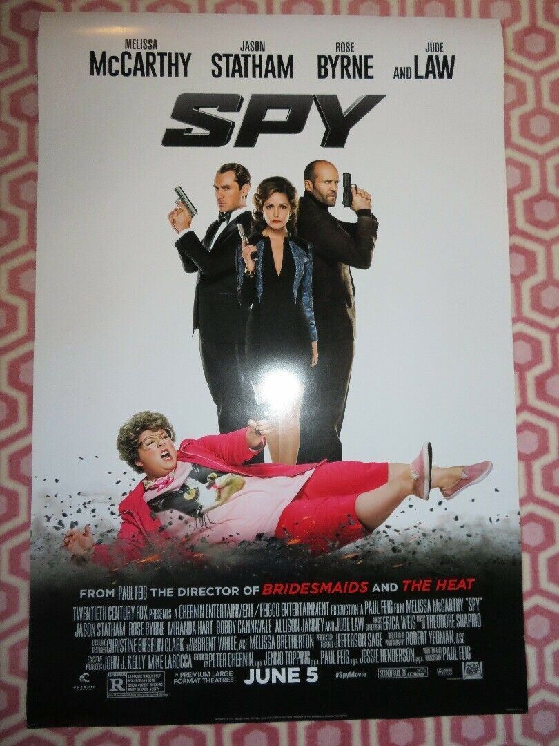 SPY VERSION B US ONE SHEET ROLLED POSTER MELISSA MCCARTHY JASON STATHAM 2015 Movie posters