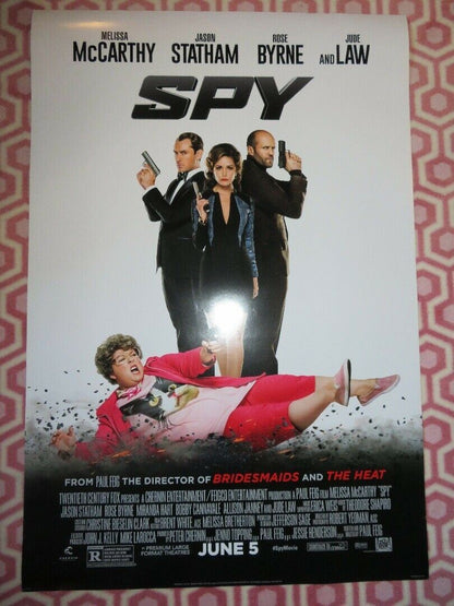 SPY VERSION B US ONE SHEET ROLLED POSTER MELISSA MCCARTHY JASON STATHAM 2015 Movie posters