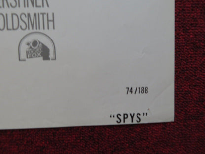S*P*Y*S FOLDED US ONE SHEET POSTER ELLIOTT GOULD DONALD SUTHERLAND 1974 - Rendezvous Cinema