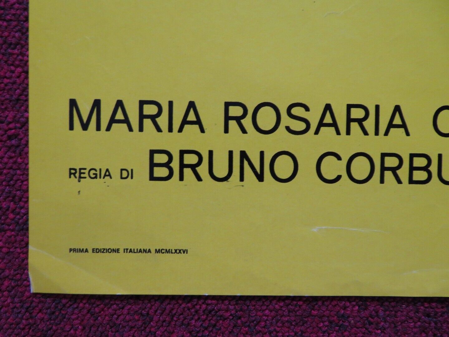 SQUADRA ANTISCIPPO ITALIAN FOGLIO ROLLED POSTER JACK PALANCE TOMAS MILIAN 1976 Movie posters