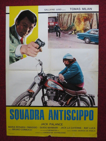 SQUADRA ANTISCIPPO ITALIAN FOGLIO ROLLED POSTER JACK PALANCE TOMAS MILIAN 1976 Movie posters
