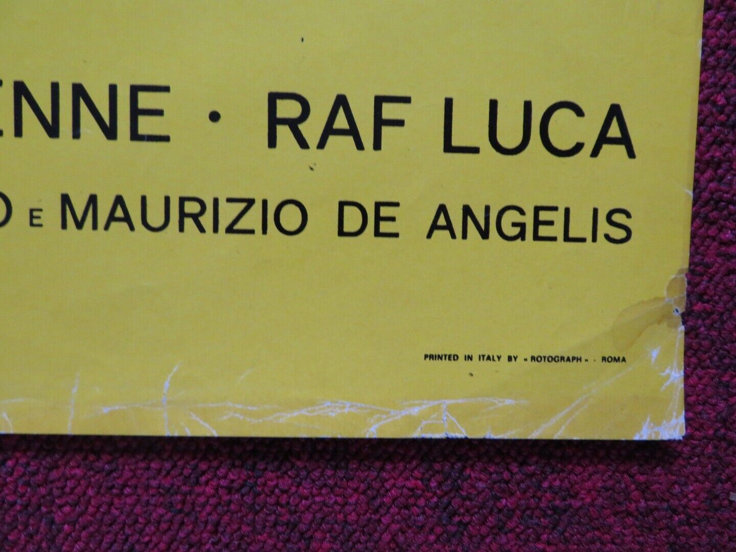 SQUADRA ANTISCIPPO ITALIAN FOGLIO ROLLED POSTER JACK PALANCE TOMAS MILIAN 1976 Movie posters