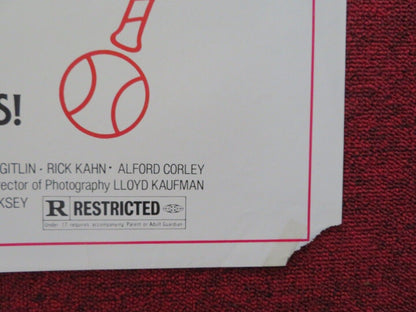 SQUEEZE PLAY FOLDED US ONE SHEET POSTER JENNI HETRICK JIM HARRIS 1979 Movie posters