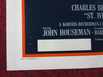 ST IVES US HALF SHEET (22"x 28") POSTER CHARLES BRONSON JOHN HOUSEMAN 1976 Rendezvous Cinema Movie posters