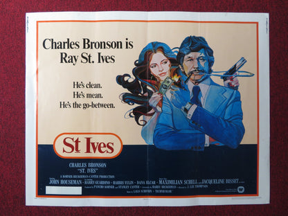 ST IVES US HALF SHEET (22"x 28") POSTER CHARLES BRONSON JOHN HOUSEMAN 1976 Rendezvous Cinema Movie posters