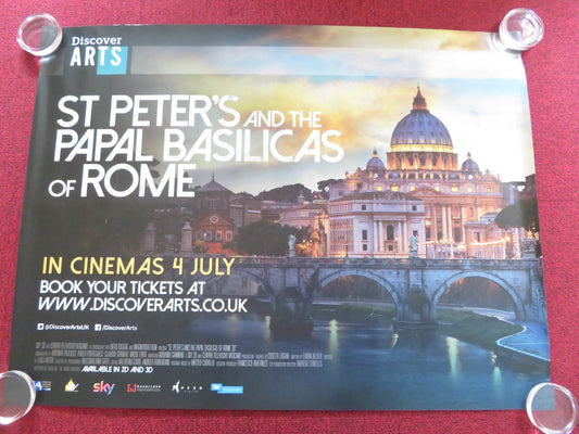 ST PETER'S AND THE PAPAL BASILICAS OF ROME UK QUAD ROLLED POSTER FORTI 2016 Rendezvous Cinema Movie posters