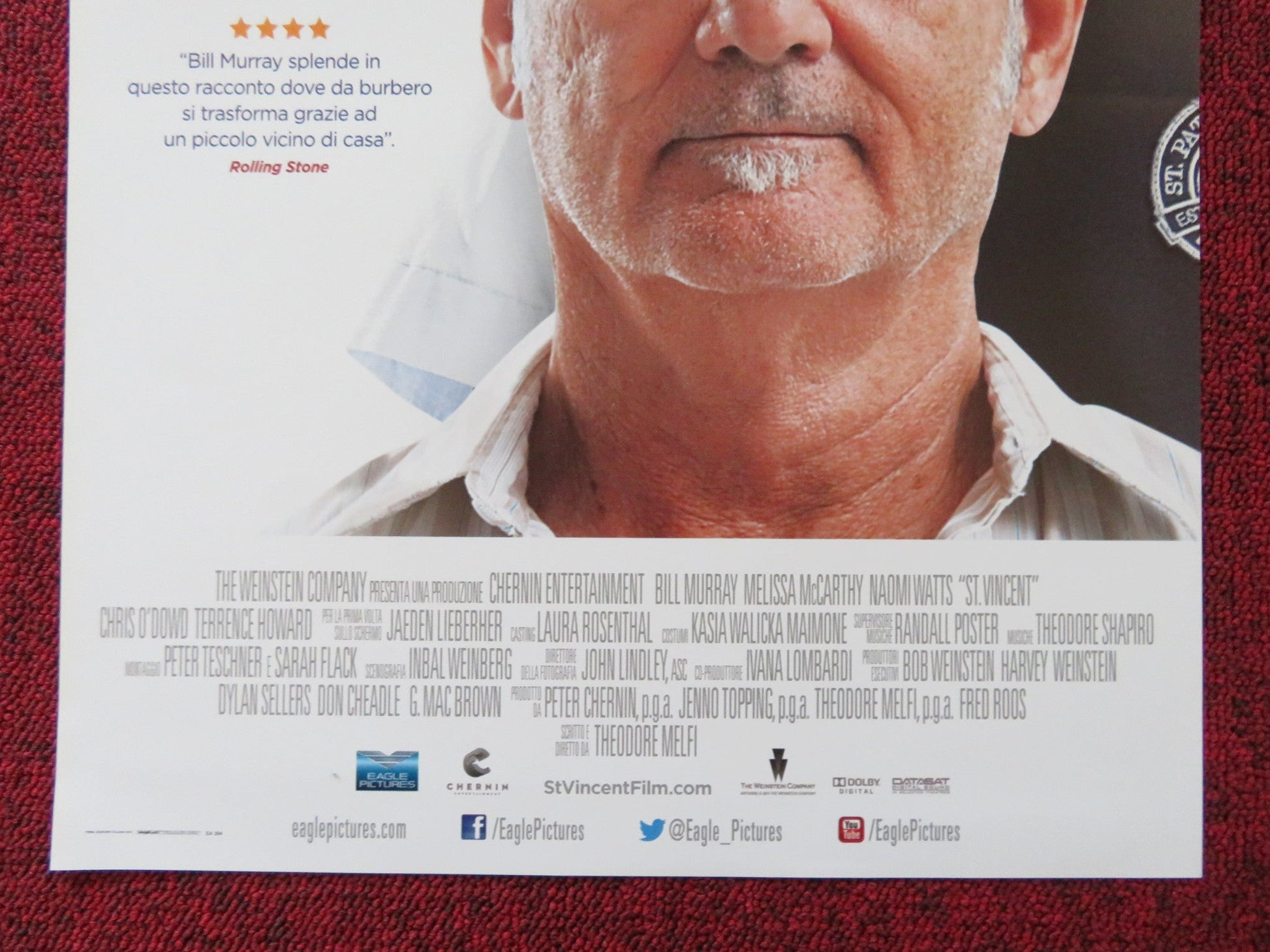 ST. VINCENT ITALIAN LOCANDINA POSTER BILLY MURRAY NAOMI WATTS 2014 Rendezvous Cinema Movie posters