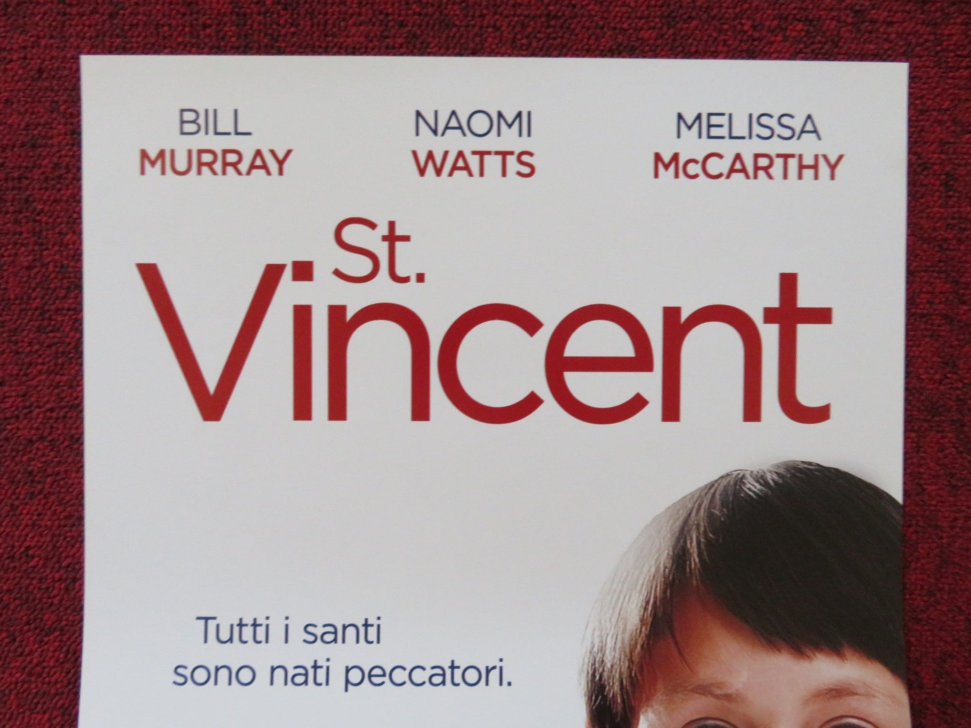 ST. VINCENT ITALIAN LOCANDINA POSTER BILLY MURRAY NAOMI WATTS 2014 Rendezvous Cinema Movie posters
