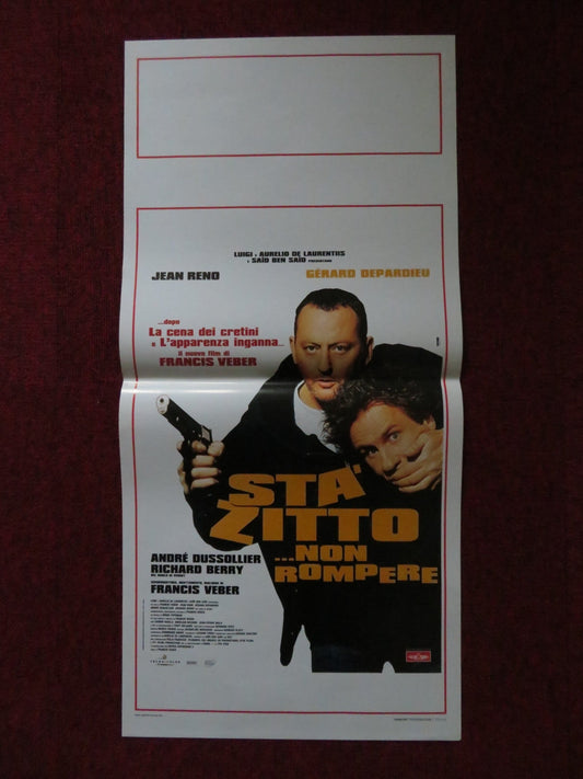 STA ZITTO NON ROMPERE ITALIAN LOCANDINA POSTER JEAN RENO GERARD DEPARDDIEU 2003 Rendezvous Cinema Movie posters