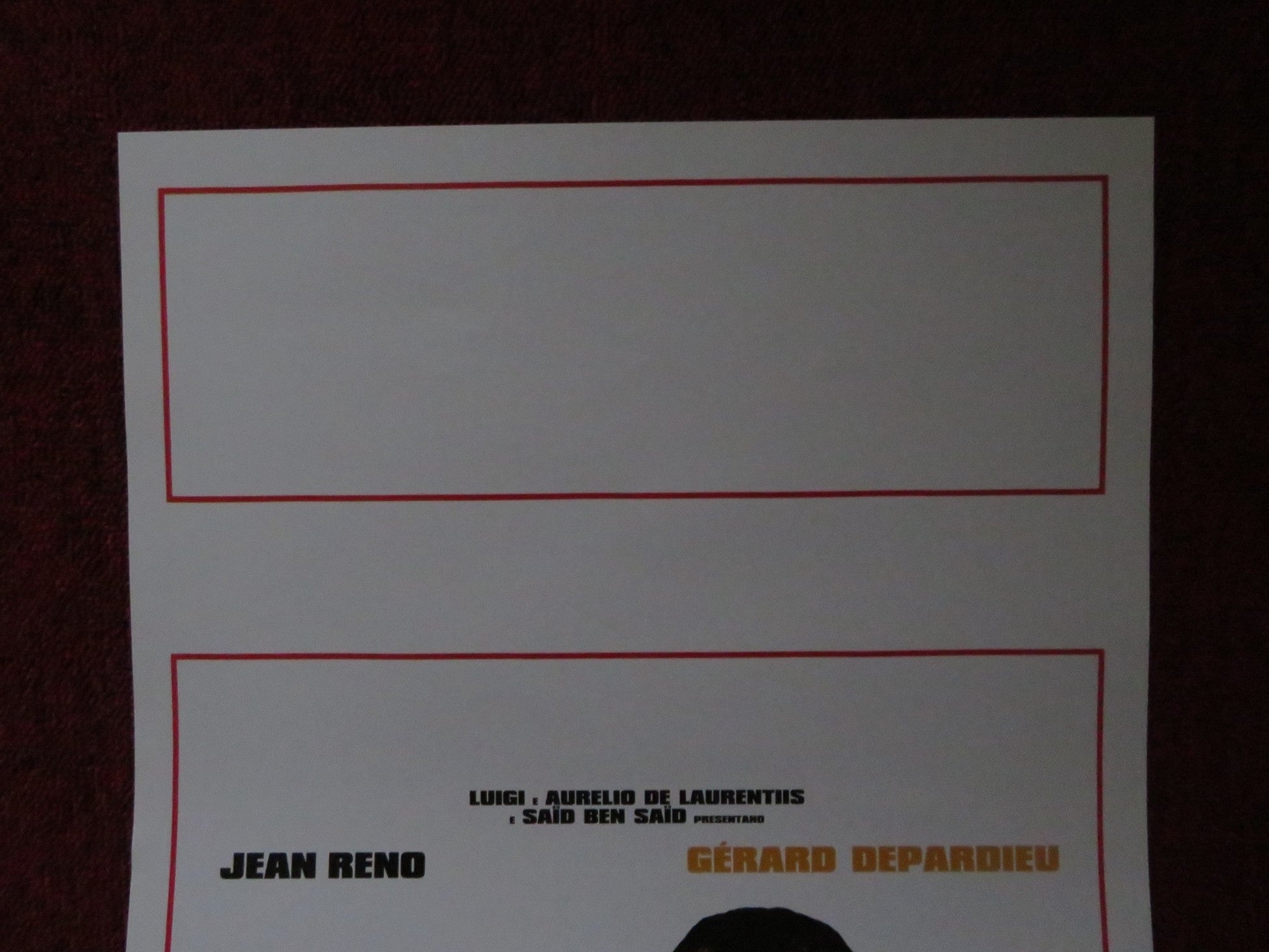 STA ZITTO NON ROMPERE ITALIAN LOCANDINA POSTER JEAN RENO GERARD DEPARDDIEU 2003 Rendezvous Cinema Movie posters