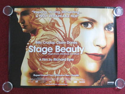 STAGE BEAUTY UK QUAD (30"x 40") ROLLED POSTER BILLY CRUDUP CLAIRE DANES 2004 Rendezvous Cinema Movie posters
