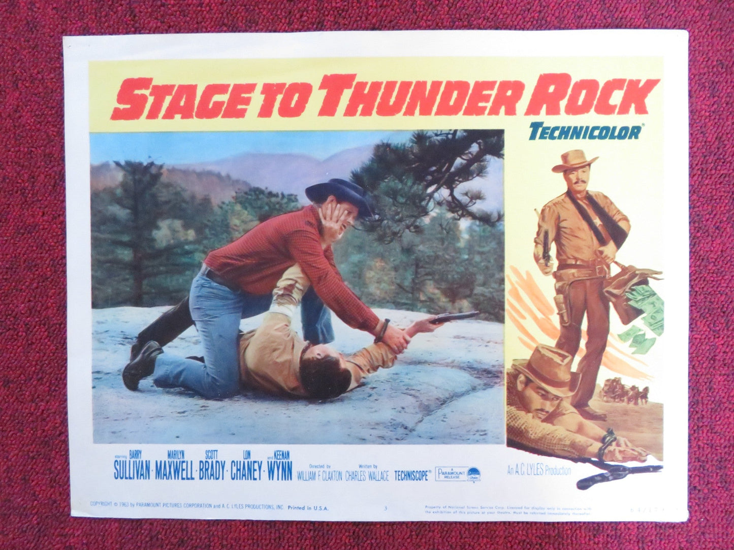 STAGE TO THUNDER ROCK US LOBBY CARD FULL SET BARRY SULLIVAN MARILYN MAXWELL 1964 Rendezvous Cinema Movie posters