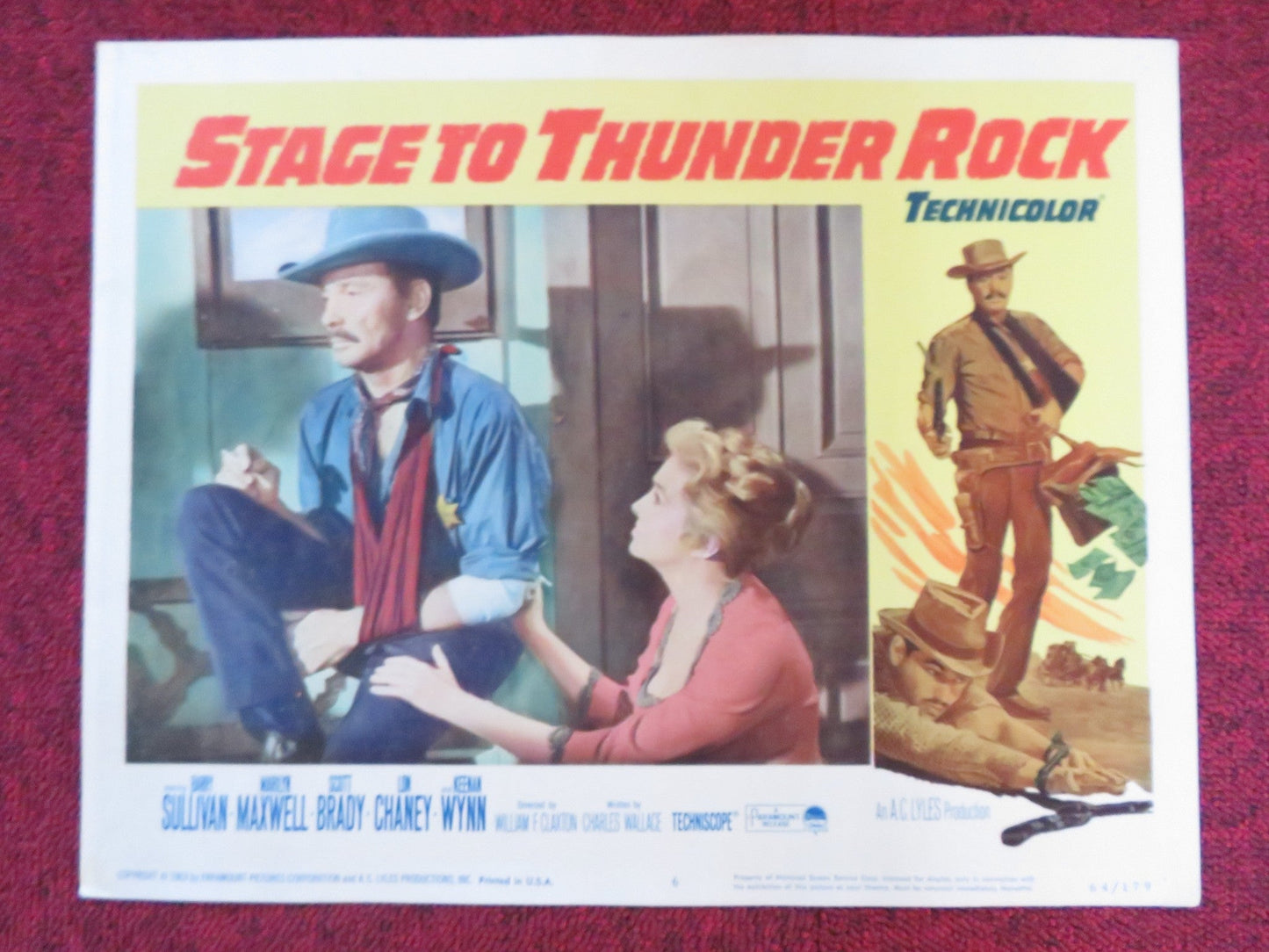 STAGE TO THUNDER ROCK US LOBBY CARD FULL SET BARRY SULLIVAN MARILYN MAXWELL 1964 Rendezvous Cinema Movie posters