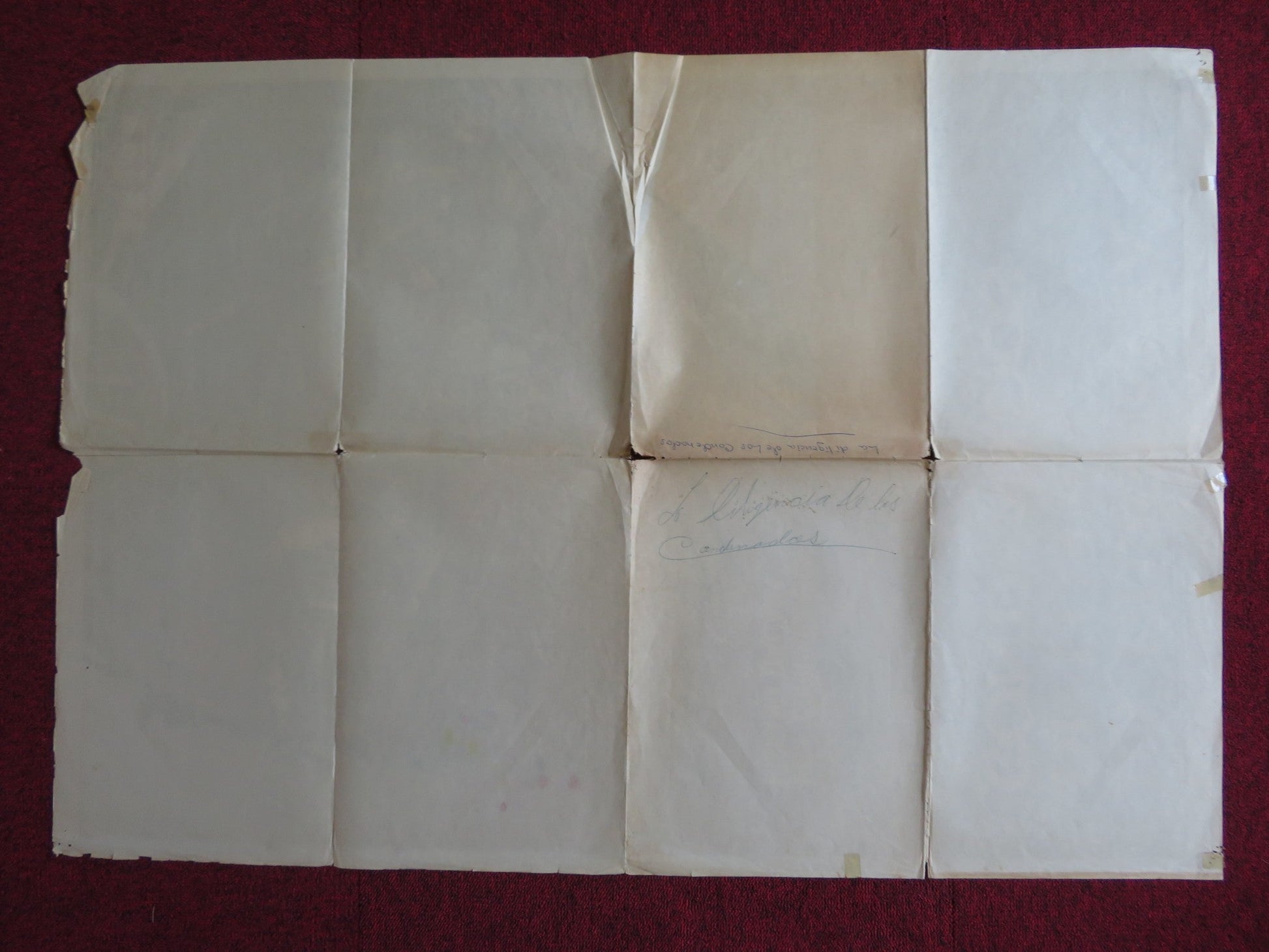 STAGECOACH OF THE CONDEMNED FOLDED MEXICAN POSTER RICHARD HARRISON E. BLANC 1970 Rendezvous Cinema Movie posters