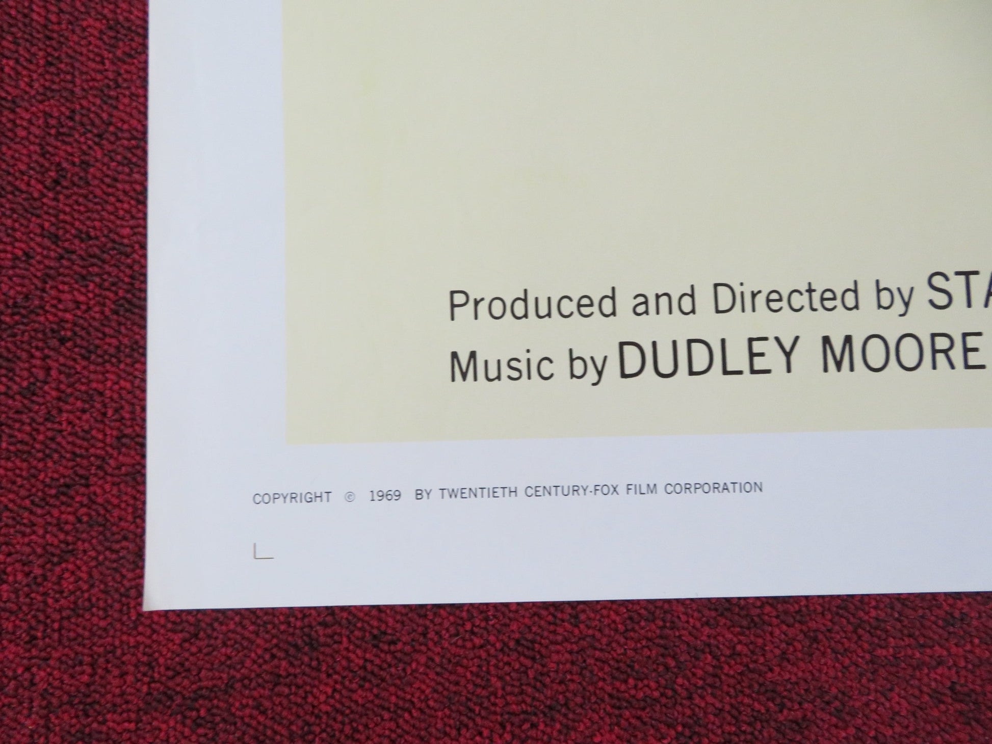 STAIRCASE - B FOLDED US ONE SHEET POSTER REX HARRISON RICHARD BURTON 1969 Rendezvous Cinema Movie posters