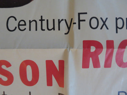 STAIRCASE FOLDED US ONE SHEET POSTER REX HARRISON RICHARD BURTON 1969 Rendezvous Cinema Movie posters