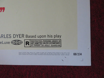 STAIRCASE FOLDED US ONE SHEET POSTER REX HARRISON RICHARD BURTON 1969 Rendezvous Cinema Movie posters