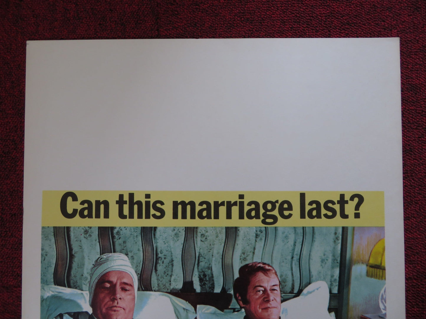 STAIRCASE WINDOW CARD (14"x 22") POSTER REX HARRISON RICHARD BURTON 1969 Rendezvous Cinema Movie posters