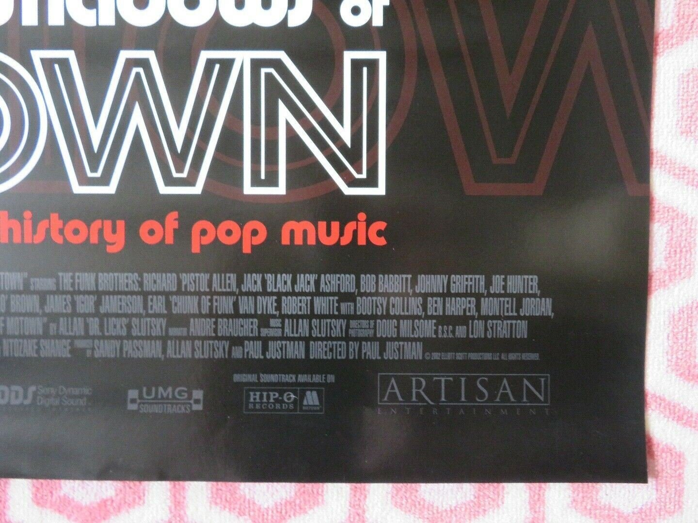 STANDING IN THE SHADOWS OF MOTOWN US ONE SHEET ROLLED POSTER RICHARD ALLEN '02 Movie posters